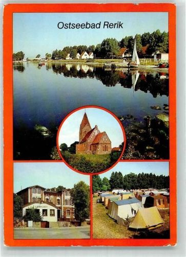 Ostseebad Rerik Am Salzhaff Kirche Rat der Stadt und Stadtcafe Campingplatz Fotograf Franke VEB Bild und Heimat