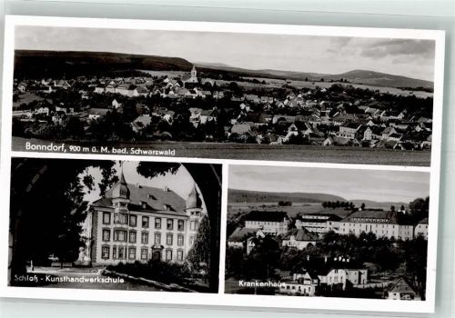 Bonndorf Schloss Kunsthandwerksschule Krankenhaus