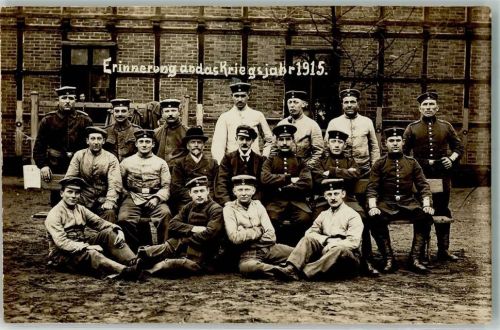 1915 Gruppenfoto Soldaten Kriegsjahr 1915