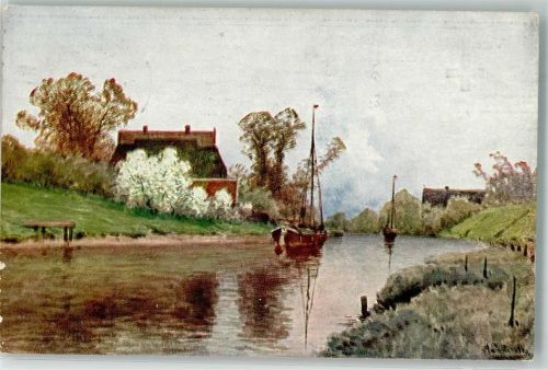 Hamburg 1915 Segelboot Väterländischer Frauen Hülfs-Verein