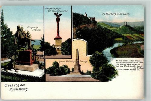 Naumburg Bismarck Denkmal Kriegerdenkmal der Corpsstudenten Kaiser Wilhelm Denkmal Burg