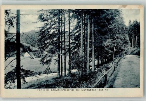 Zöblitz Einsames Gehöft im Schwarzwassertal