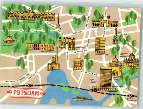 Potsdam Landkarte Stadtplan