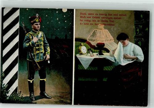 Soldat Uniform Frau weint Uhr