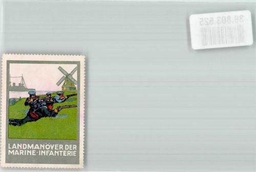 Landmanöver der Marine-Infanterie vor Windmühle