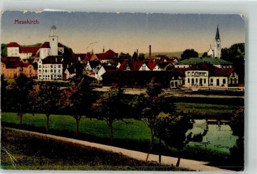 Meßkirch mit Kirche St. Martin und Heilandskirche Verlag Emil Roth Nr. 2124