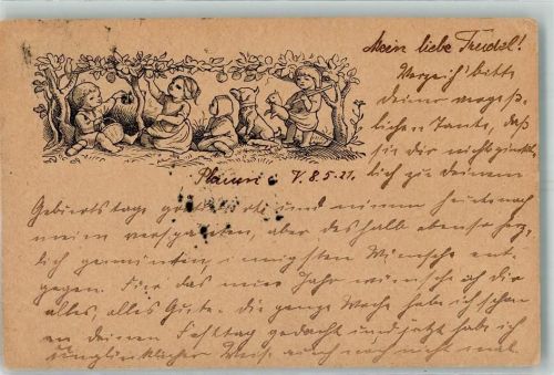 1921 Kinder Hund Steckenpferd Es war einmal