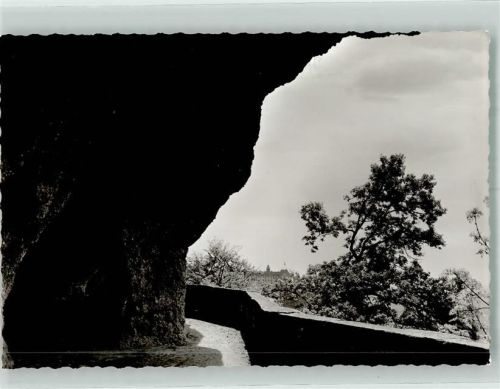 Heiligenberg Freundschaftshöhle mit Schloss Heiligenberg Foto Original aus Archiv eines Ansichtskartenverlags Ort handschriftlich