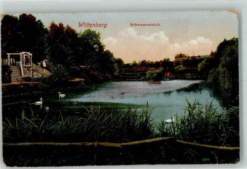 Lutherstadt Wittenberg 1921 Schwanenteich Verlag Louis Glaser 6980