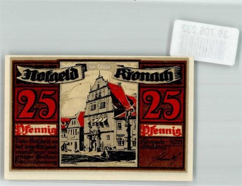 Kronach 1921 25 Pfennig