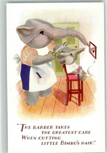 sign. Band Enid Humor Elefant Salmon Series 4988