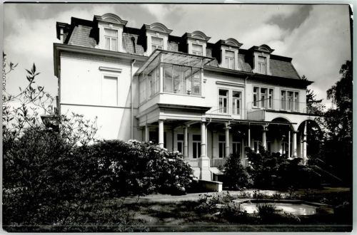 Bad Oeynhausen Foto Original aus Archiv eines Ansichtskartenverlags DRK Sanatorium Ort handschriftlich