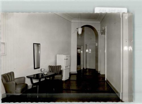 Bad Oeynhausen Foto Original aus Archiv eines Ansichtskartenverlags Kurheim Wessel Flur Herforderstraße Ort handschriftlich
