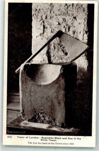 London Enthauptungsblock und Fallbeil von 1687 im Tower