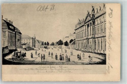 Berlin Mitte Alt-Berlin um 1780 Neustadt Schloss Ort handschriftlich