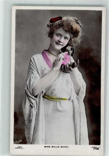 Miss Billie Burke Film- und Theater Schauspielerin USA Puppen handkoloriert Filmschauspieler Gebrauchsspuren