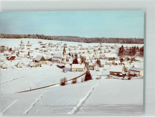Unterkirnach Winter Ort handschriftlich Foto Original aus Archiv eines Ansichtskartenverlags