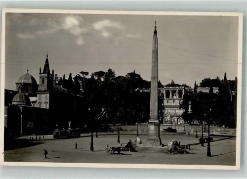 Roma Denkmal Säule Piazza del Popolo e Pincio