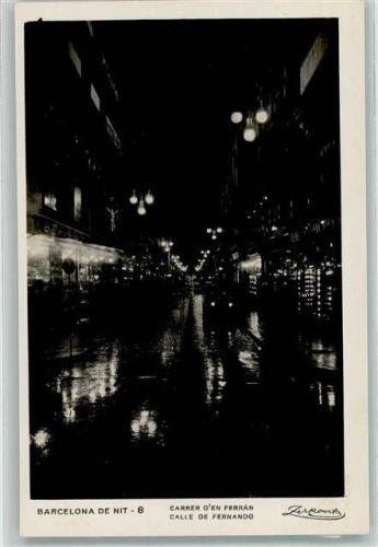 Barcelona Calle de Ferndando bei Nacht