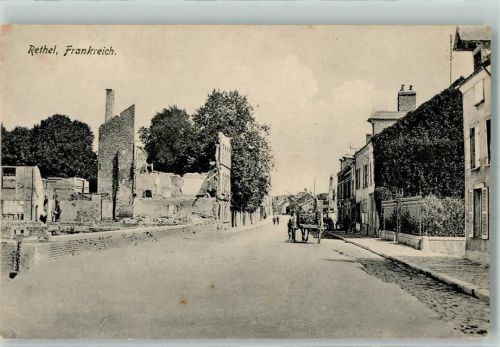 Rethel zerstörte Gebäude Straße