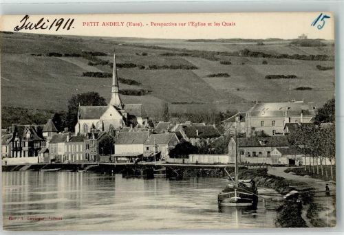 Les Andelys 1911 Kirche Hafen