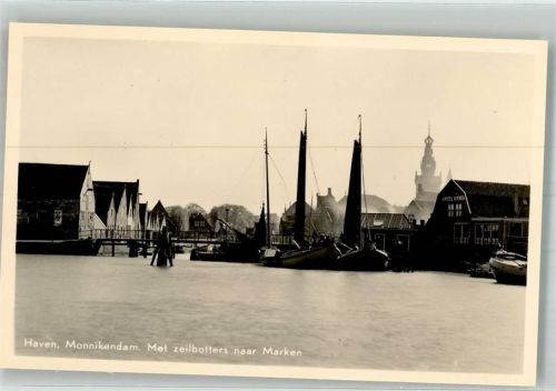 Amsterdam Monnickendam Hafen Segelboote