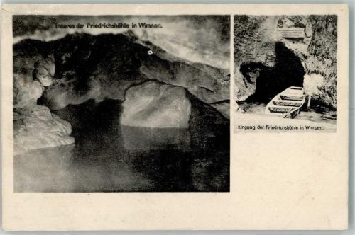 Wimsen Wasserhöhle Inneres Boot Eingang Friedrichshöhle