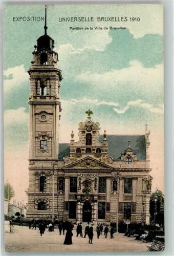 Brüssel 1910 Ausstellung 1910 Rathaus Brüssel