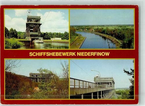 Niederfinow Schiffshebewerk Binnenschiff