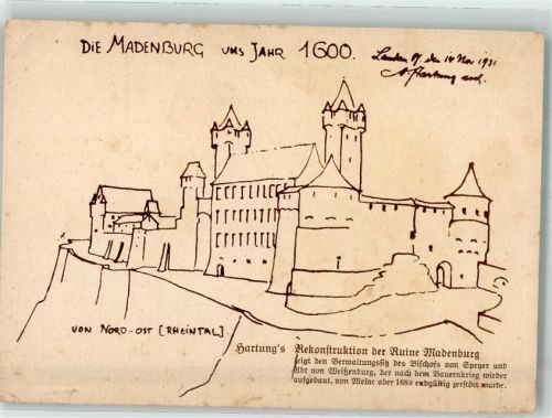 Eschbach sign. Hartung Maden- Burg um 1600