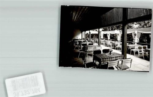Schwalenberg Terrasse des Burgcafes Foto Original aus Archiv eines Ansichtskartenverlags Ort handschriftlich