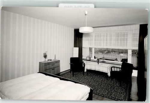 Bad Münster-Ebernburg Hotel Pension zur Sonne Ort handschriftlich Foto Original aus Archiv eines Ansichtskartenverlags