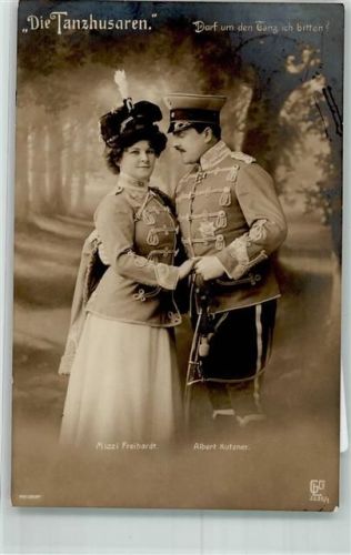 1919 Nr. 2635/1 Mizzi Freihardt und Albert Kutzner im Schauspiel Die Tanzhusaren