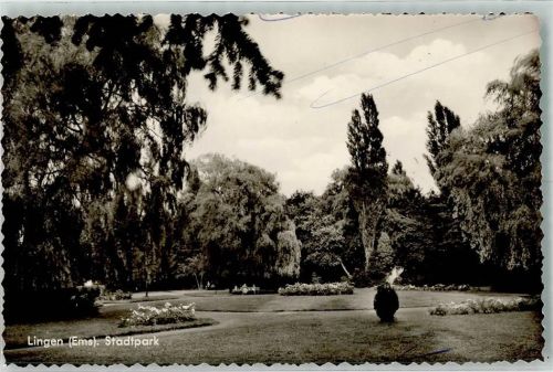 Lingen Stadtpark Foto Original aus Archiv eines Ansichtskartenverlags