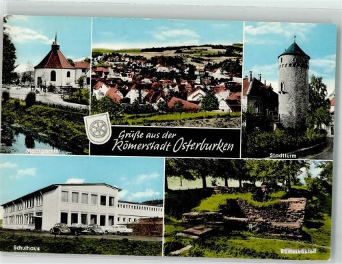 Osterburken Stadtgarten Kilianskapelle Schulhaus Stadtturm Römerkastell Verlag Alfred Dittmann