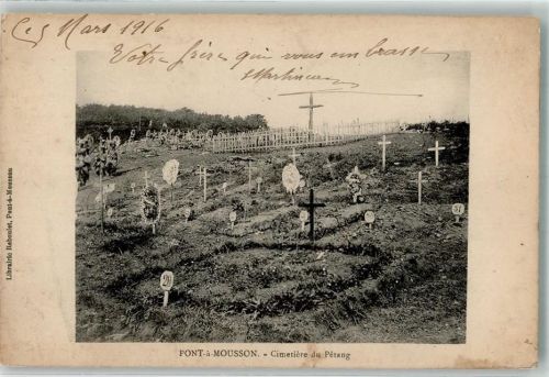 Pont-a-Mousson 1916 Denkmal Friedhof