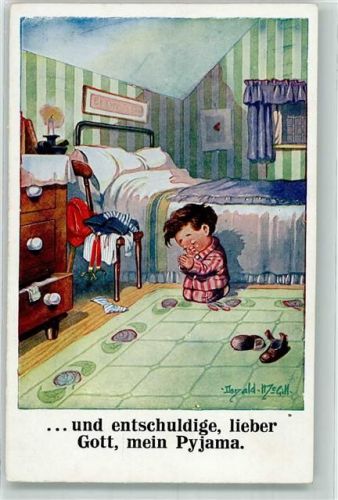 Humor Kind im Gebet