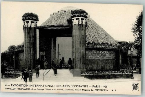 Paris 1925 Exposition Internationale des Arts Decoratifs Pavillon Primavera
