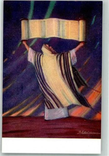 Moses Zehn Gebote sign. Edelmann J. B.K.W.I. Nr.198-14