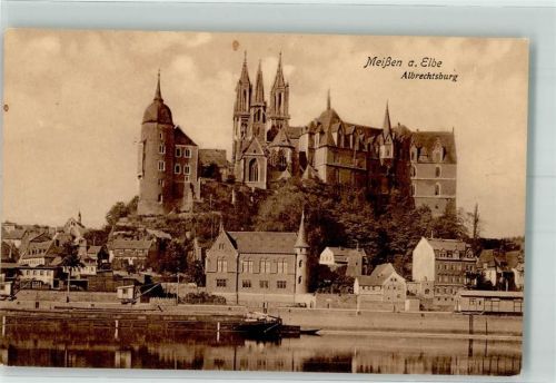 Meißen 1916 Albrechtsburg Dom
