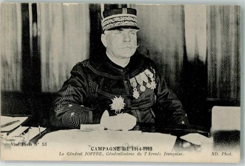 Campagne 1914-15 General Joffre mit Orden