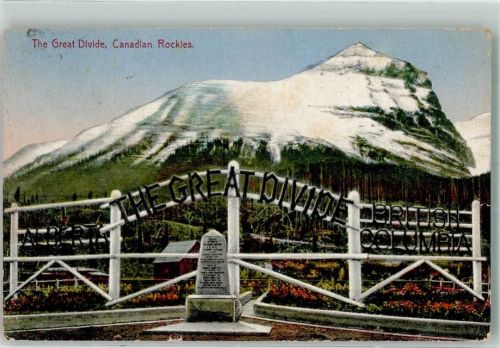 Calgary 1929 Denkmal The Grat Divide Canadien Rockies Alberta