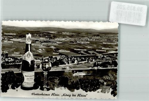 Hattenheim König der Weine Vogelschau Trauben Foto Keine AK