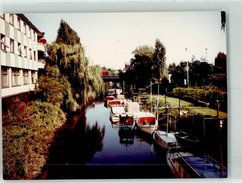 Elmshorn Hafen Ort handschriftlich Foto Original aus Archiv eines Ansichtskartenverlags