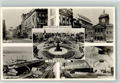 Liverpool St. John´s Garden Denkmal Hafen Rathaus Omnibus