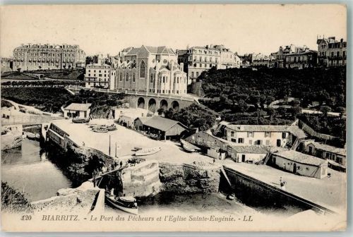 Biarritz Hafen Kirche Sainte Egènie