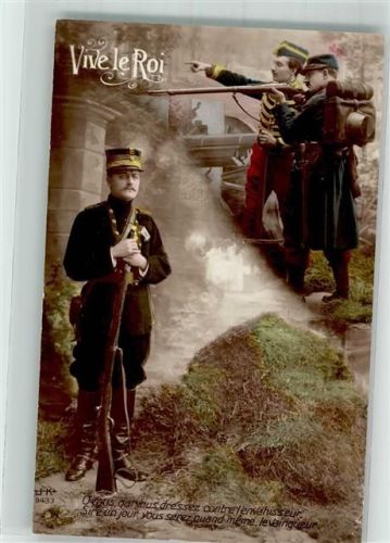 Verlag JK 9433 Vive le Roi Soldaten mit Gewehre