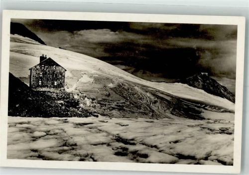 12010 Valdieri Foto AK Hüttenstempel Rifugio Regina Elena Winter