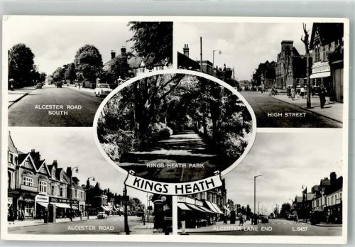 Birmingham 1959 Alcester Road High Street Geschäft Kings Heath Park Kings Heath