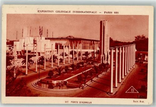Paris 1931 Ausstellung Exposition Coloniale Internationale 1931 Porte d´Honneur Foto AK